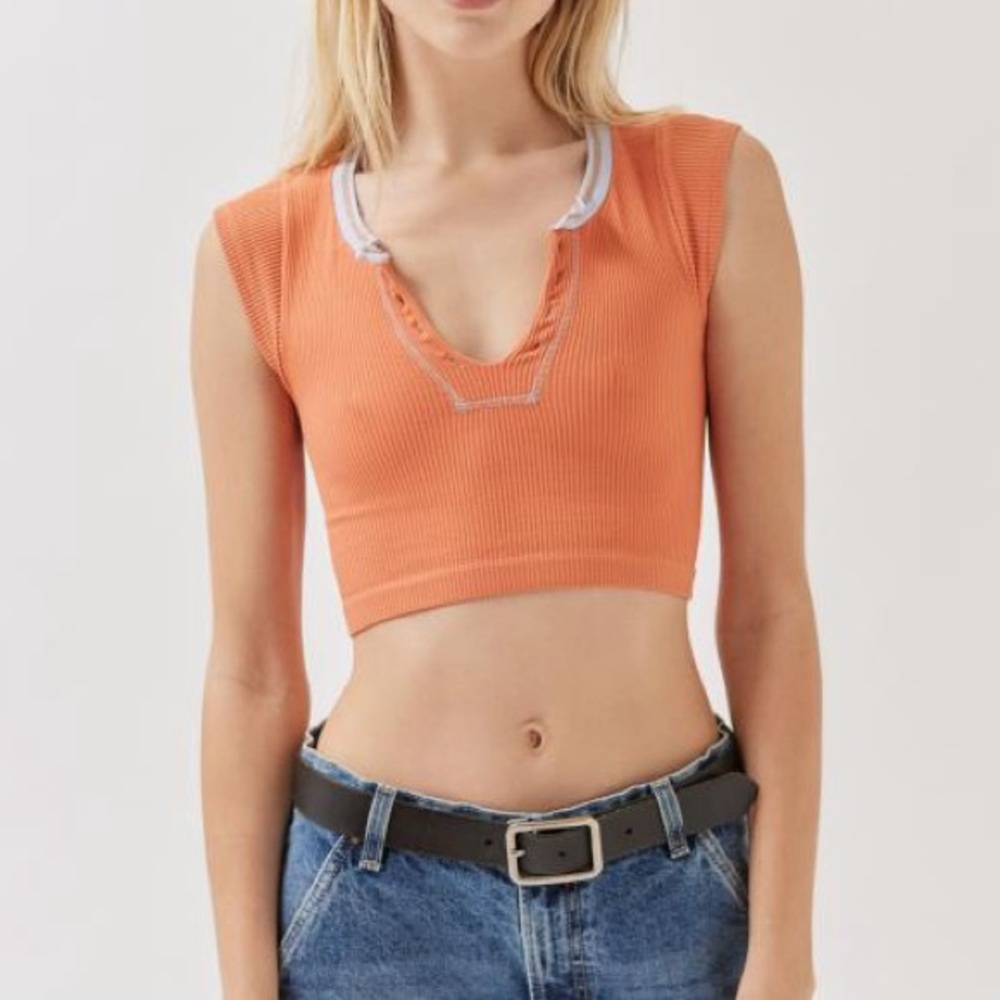 Urban Outfitters Go For Gold Seamless Top